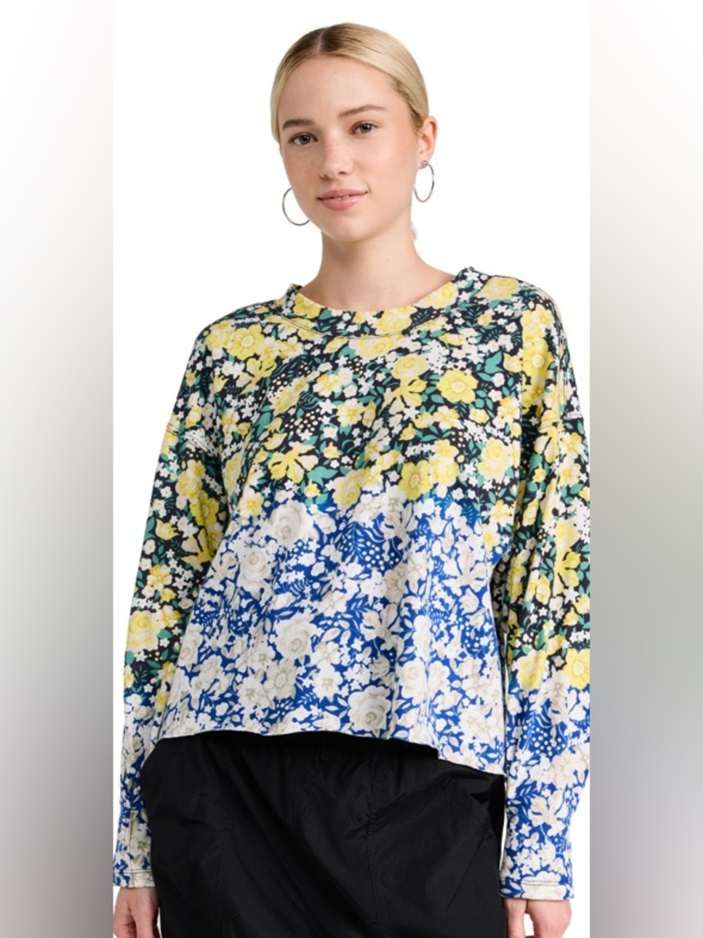 FP MOVEMENT Inspire Printed Layer Tee In Faded Poppy Black - Picture 3 of 8